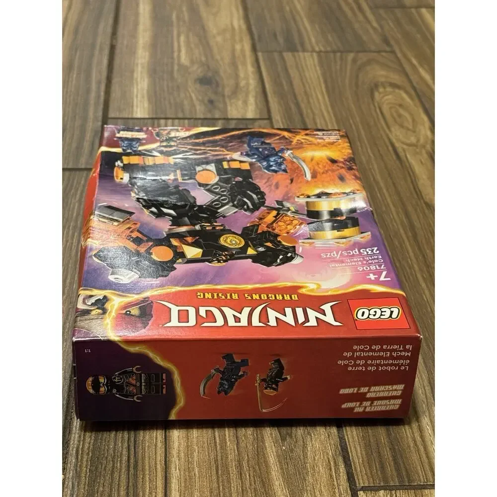 LEGO Ninjago 71806 Cole’s Elemental Earth Mech Sealed Box Shelf Wear 235 Pc